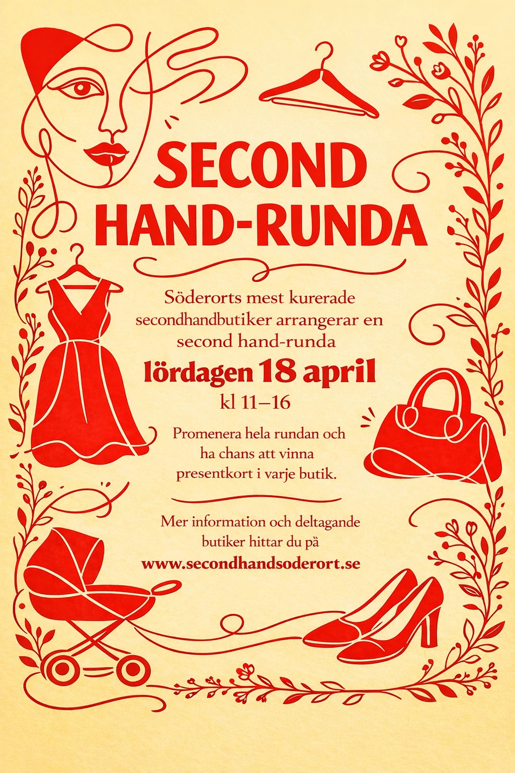 Secondhand Söderort, second hand runda, Hägersten, södra Stockholm